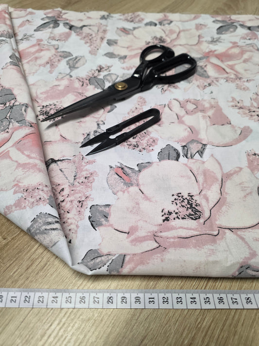 Tissu en coton - Popeline de coton - Motif Wil flowers