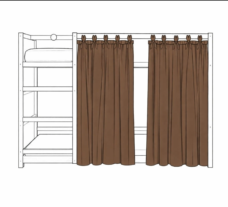 Rideau de lit Ikea Kura - sur mesure