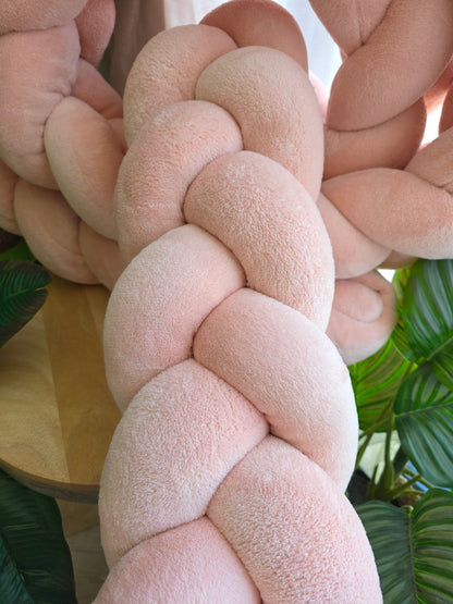 Tresse de lit 3 brins 360cm Doudou blush déstockage