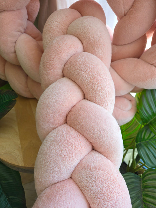 Tresse de lit 3 brins 200cm Doudou blush déstockage