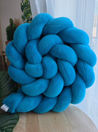 Tresse de lit 3 brins 360cm doudou turquoise déstockage