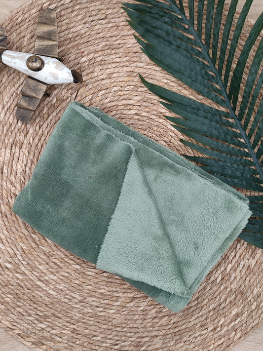 Tissu Doudou - Olive