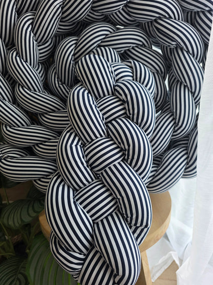 Tresse de lit 4 brins 500cm rayures marines déstockage