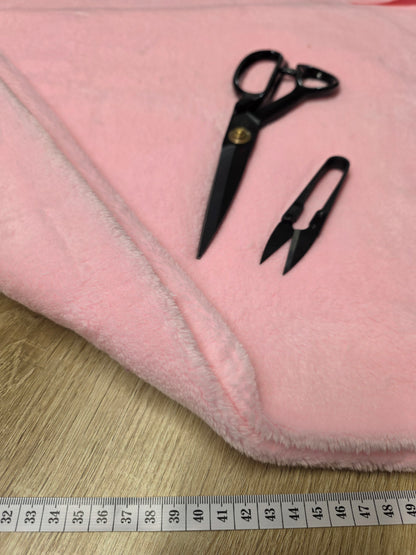 Tissu Doudou - Rose