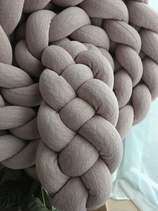 Tresse de lit 4 brins 500cm tricot sable déstockage