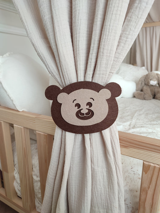 Embrasses de rideaux petit ourson - lot de 2