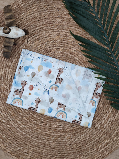 Tissu en coton - Popeline de coton - Motif Girafe