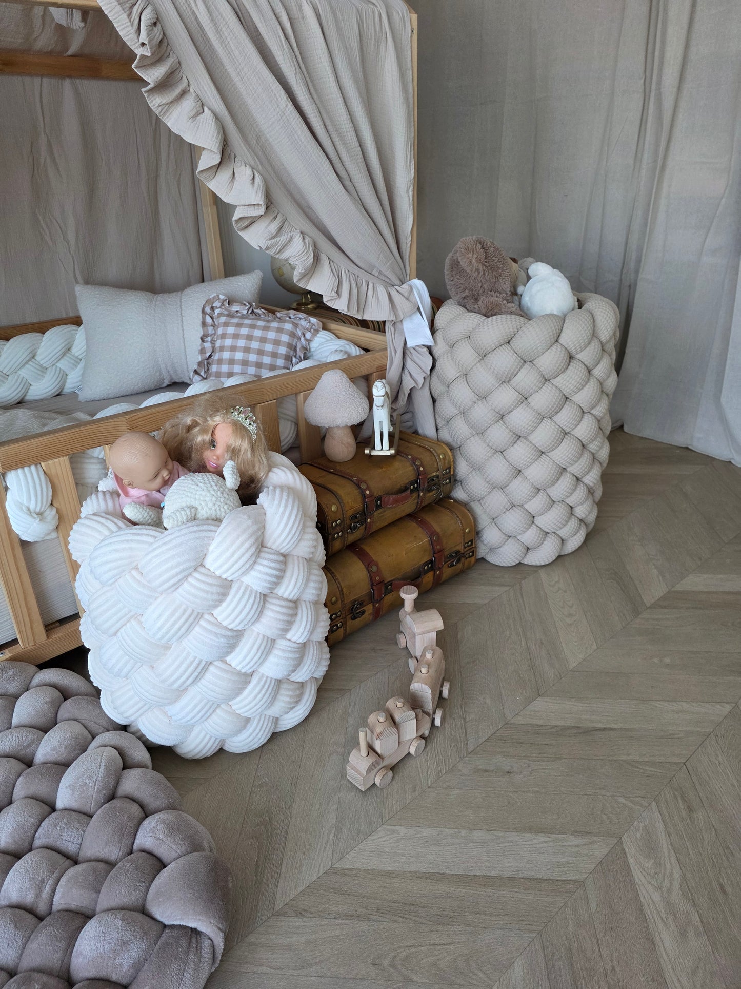Grand tapis tressé - sur mesure
