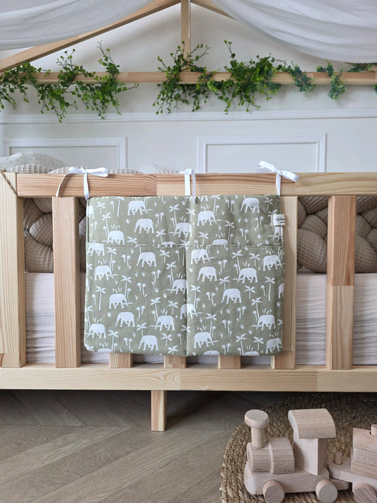 Range doudou éléphant olive