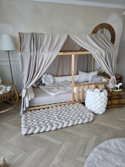 Grand tapis tressé - sur mesure