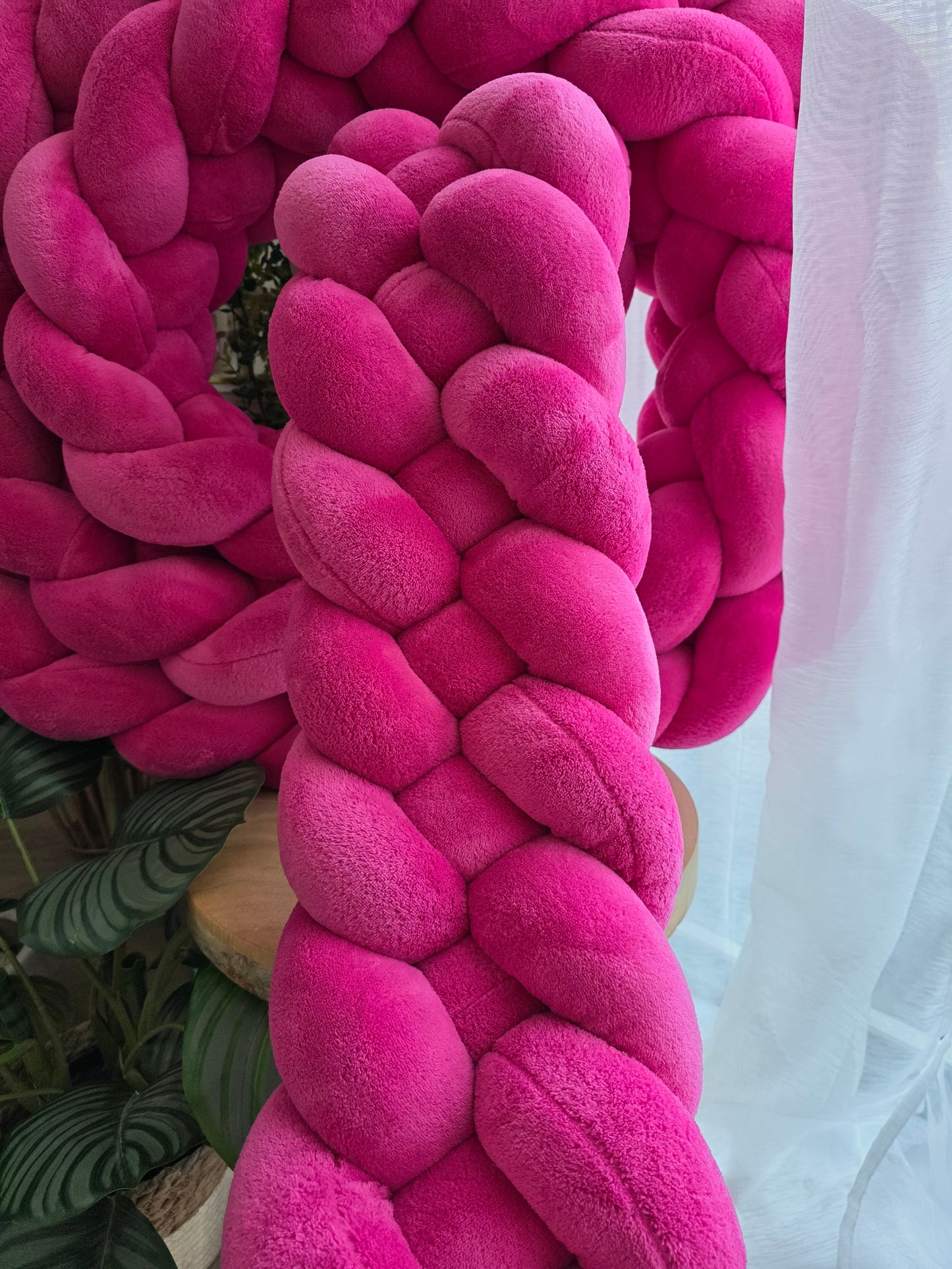 Tresse de lit 4 brins 460cm doudou fushia déstockage