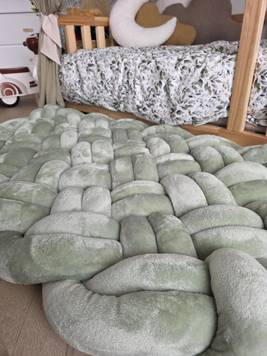 Tapis noeud 110x70cm doudou jade
