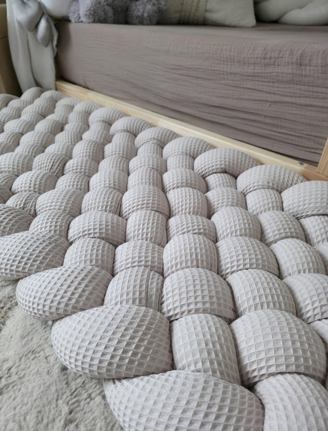 Tapis tressé 100x40cm beige