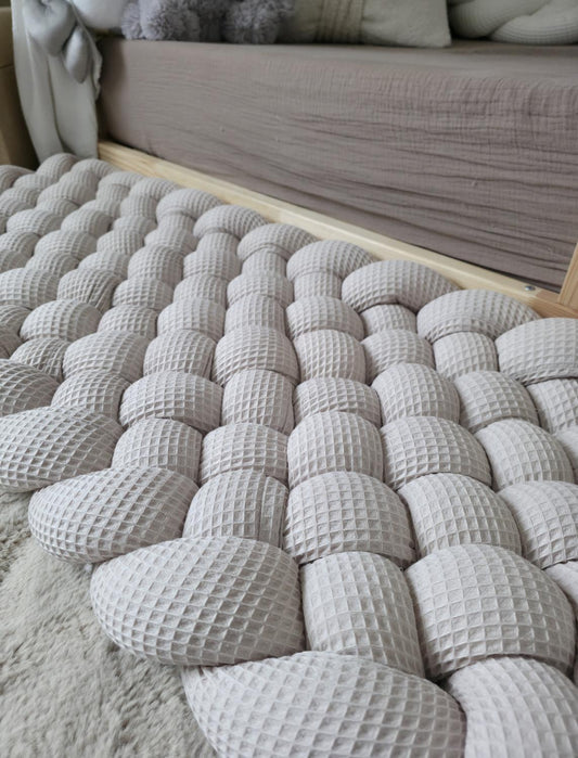 Tapis tressé 100x40cm beige