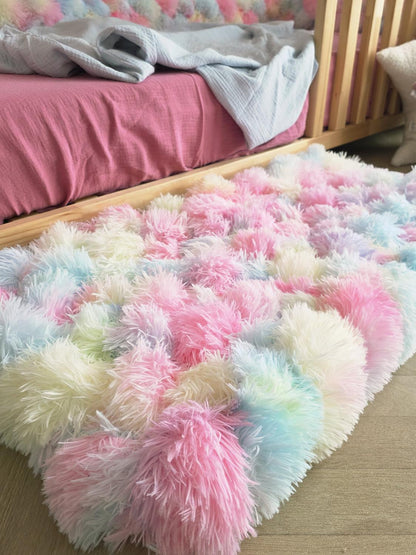 Tapis tressé 100x40cm licorne
