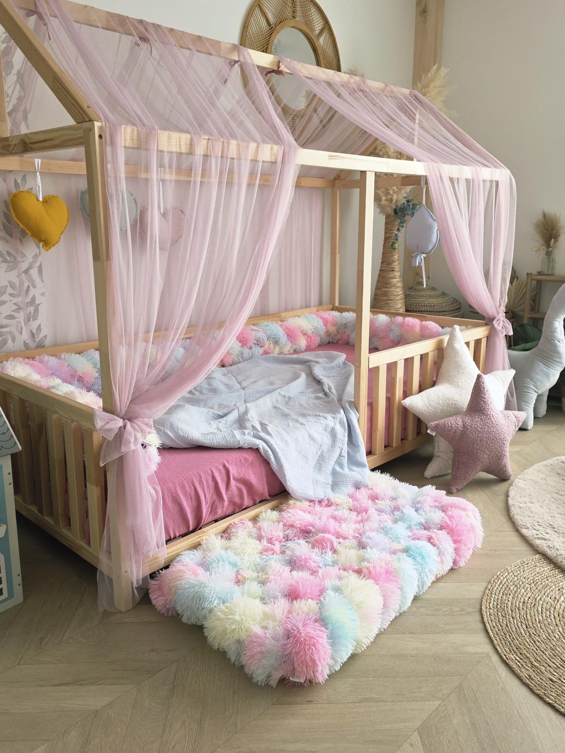 Tapis tressé 100x40cm licorne