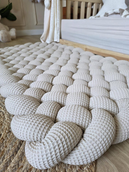 Tapis tressé 100x60cm beige