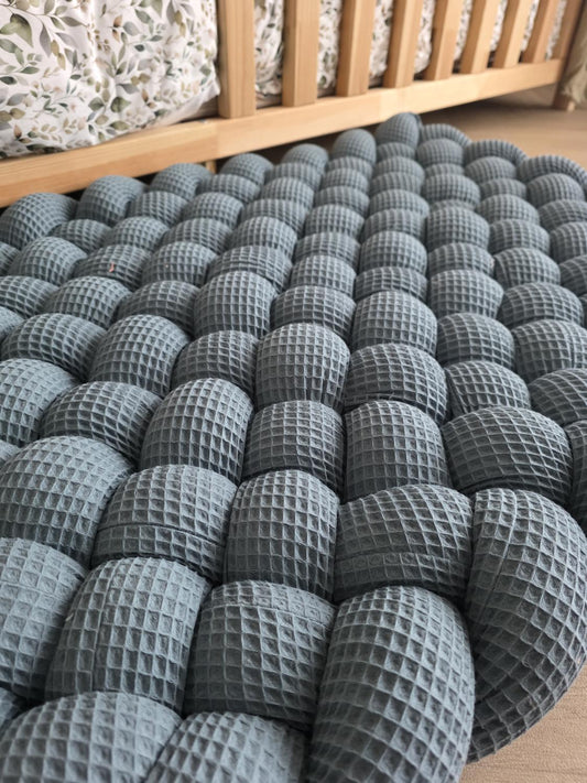 Tapis tressé 120x60cm céladon