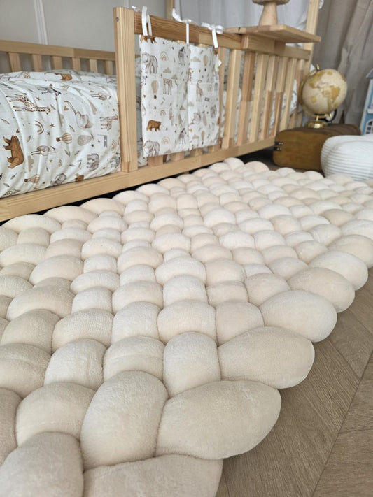 Tapis tressé 120x60cm doudou beige