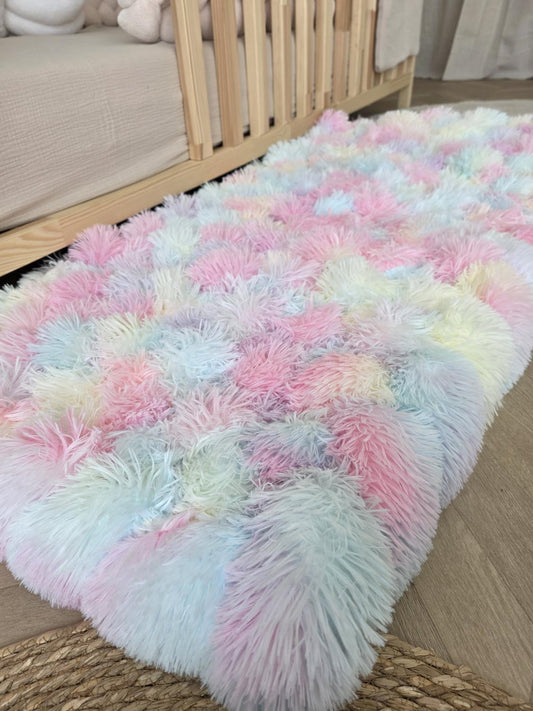 Tapis tressé 120x60cm licorne