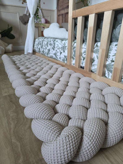 Tapis tressé 150x40cm beige