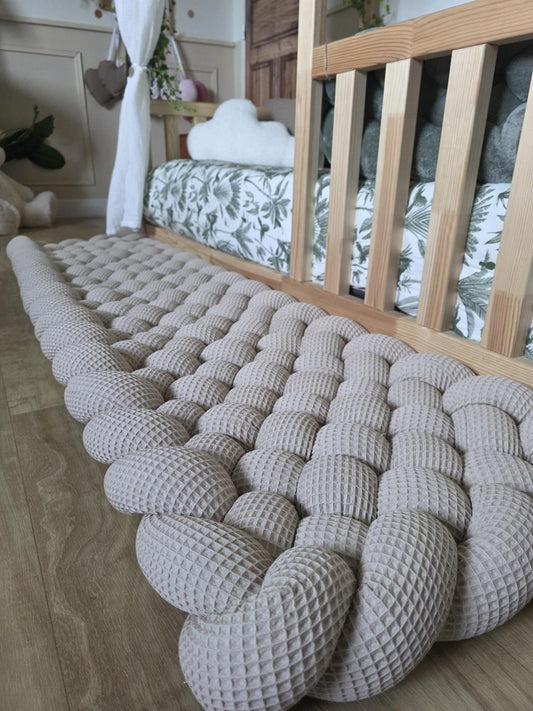 Tapis tressé 150x40cm beige