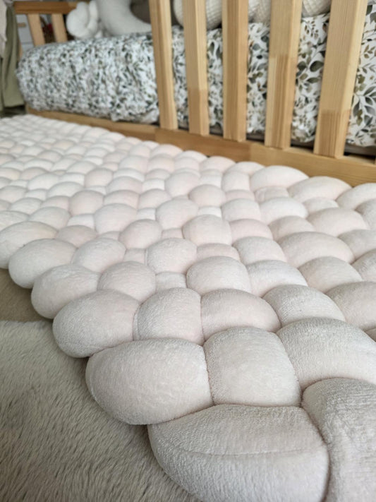 Tapis tressé 160x50cm doudou beige