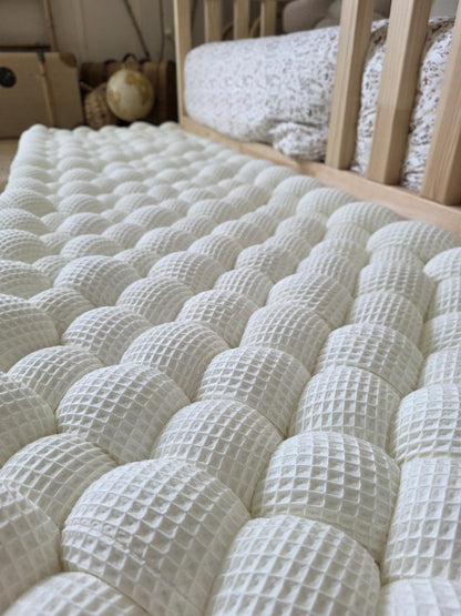 Tapis tressé 160x50cm écru