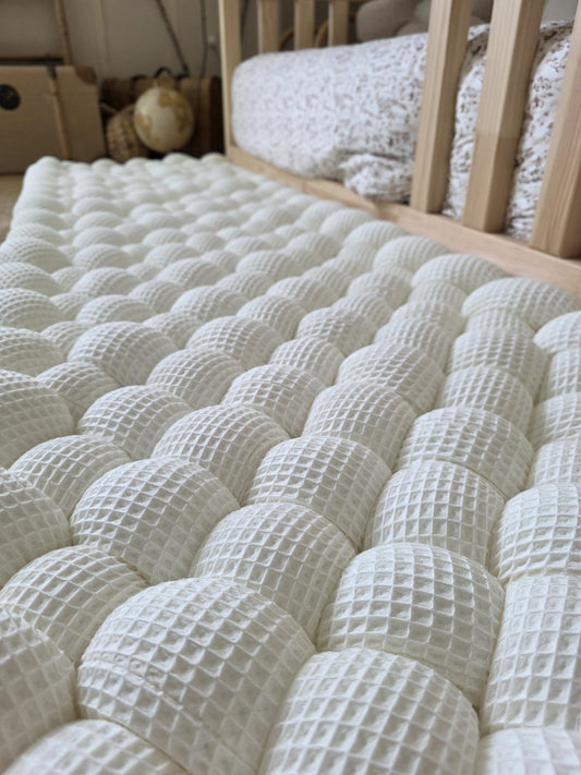 Tapis tressé 160x50cm écru