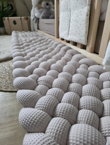 Tapis tressé 200x40cm beige