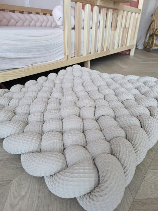 Tapis tressé 70x70cm Beige