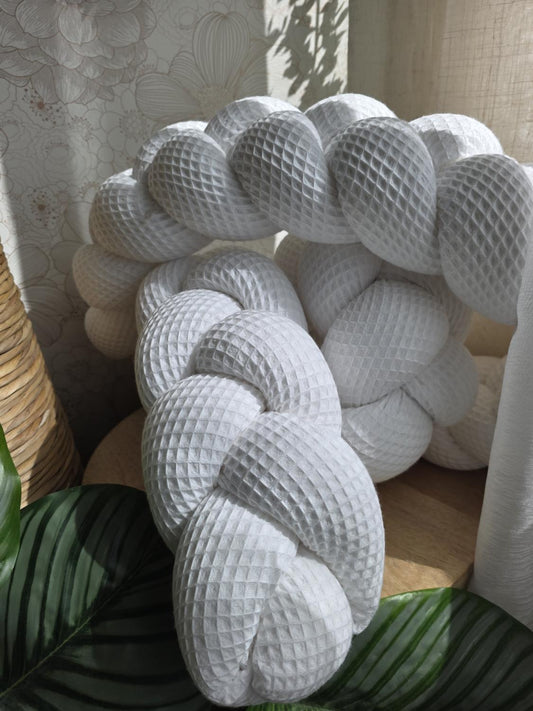 Tresse de lit 3 brins blanc 2m