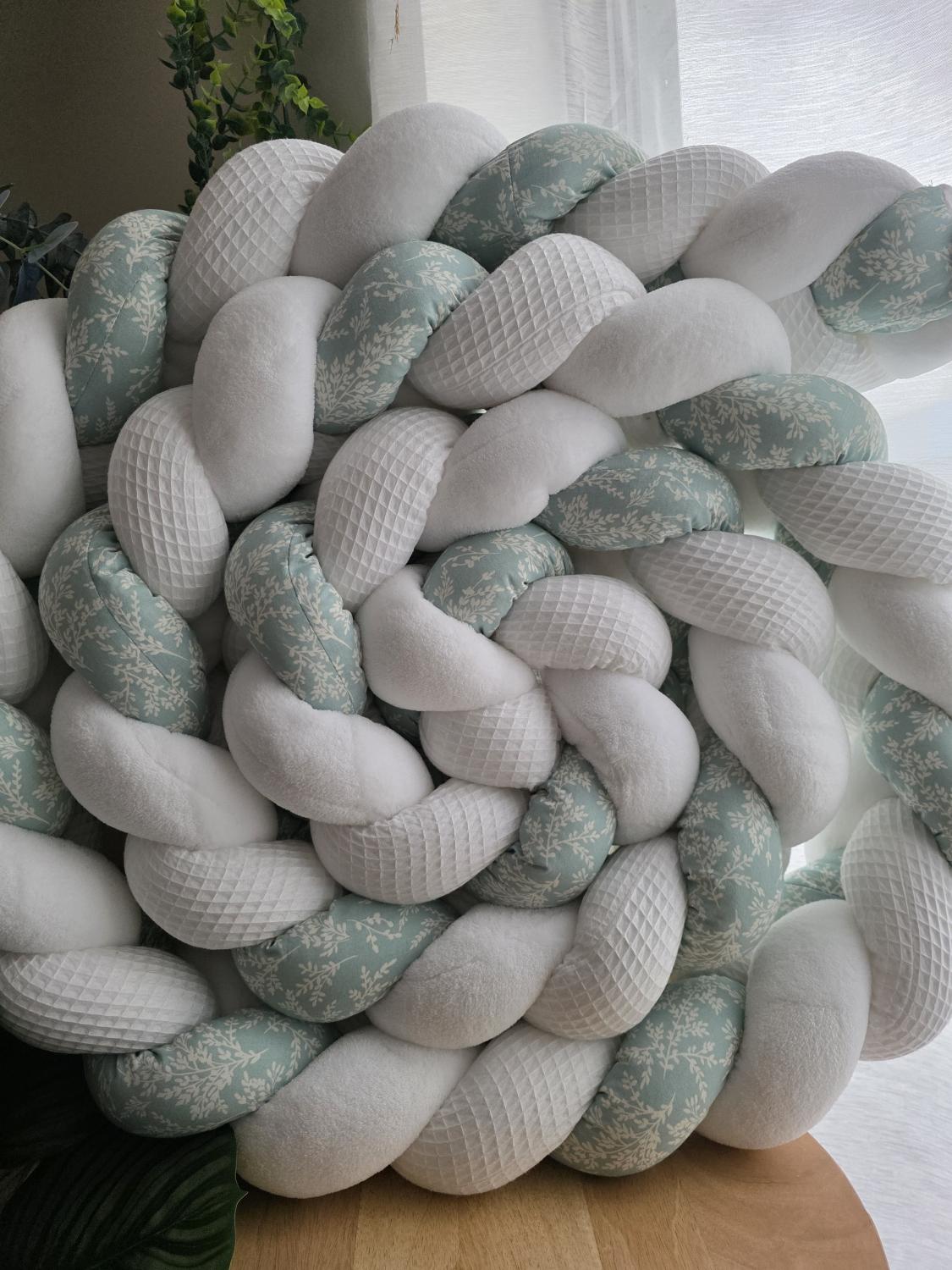 Tresse de lit 3 brins blanc doudou blanc frozen 4.2m