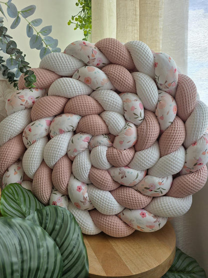 Tresse de lit 3 brins blanc poudré et birdy 4.2m