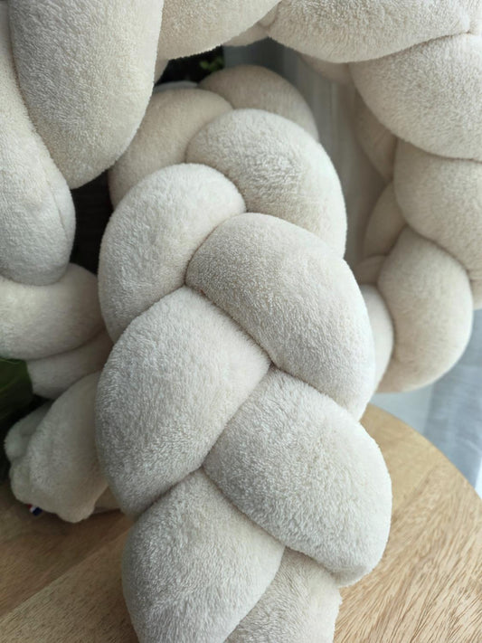 Tresse de lit 3 brins doudou beige 2m