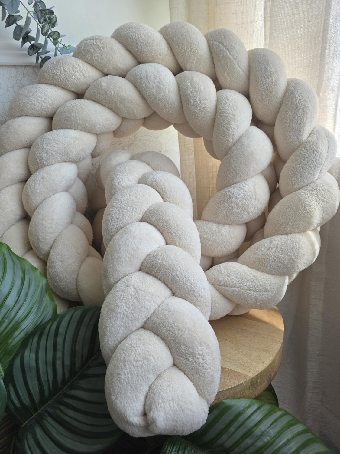 Tresse de lit 3 brins doudou beige 3.6m