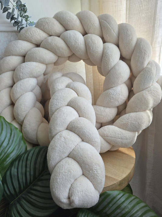 Tresse de lit 3 brins doudou beige 3.6m