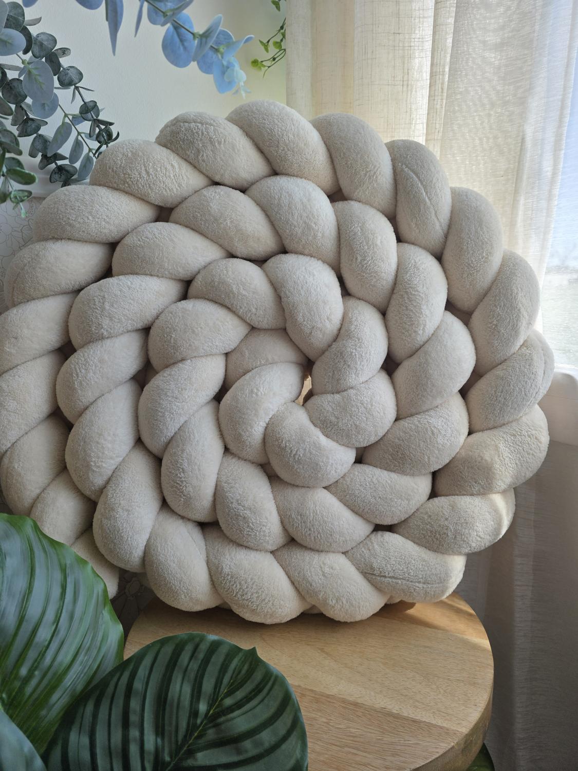 Tresse de lit 3 brins doudou beige 3.6m