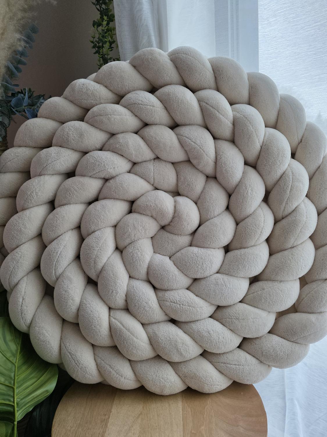 Tresse de lit 3 brins doudou beige 6m