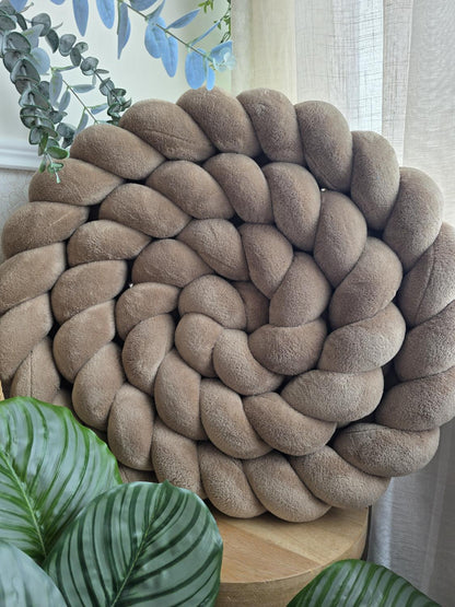 Tresse de lit 3 brins doudou marron 3.8m