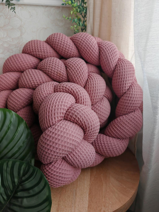 Tresse de lit 3 brins vieux rose 2m