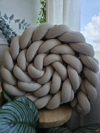 Tresse de lit 3 brins XXL beige 3.6m