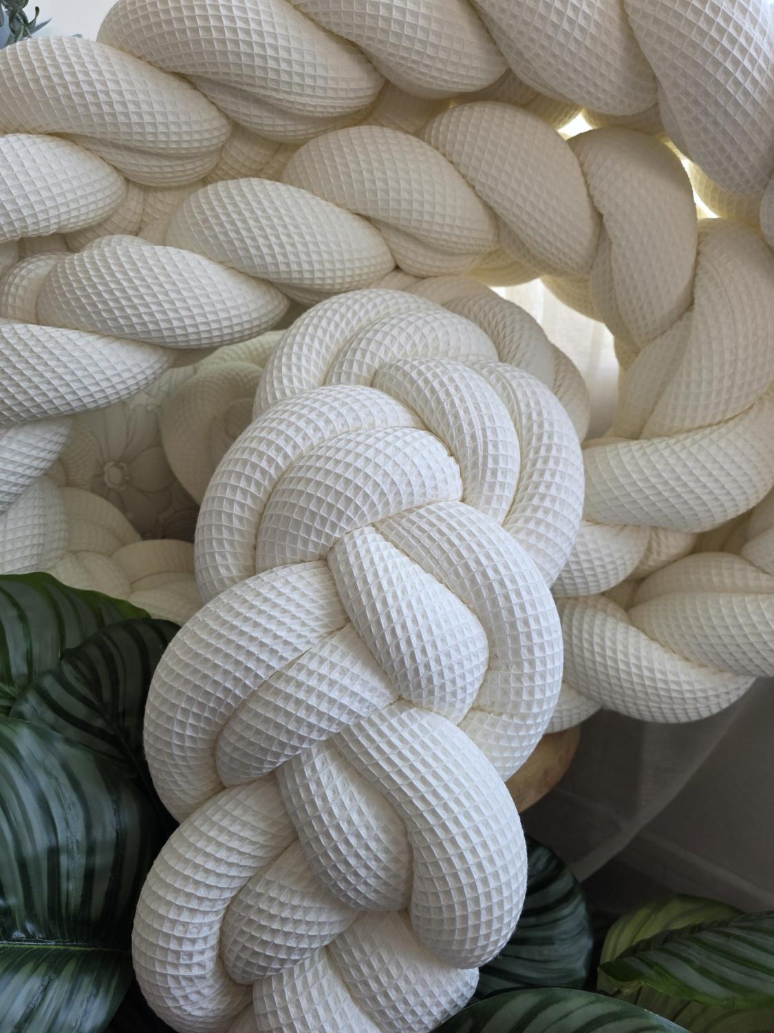 Tresse de lit 3 brins XXL écru 4.2m