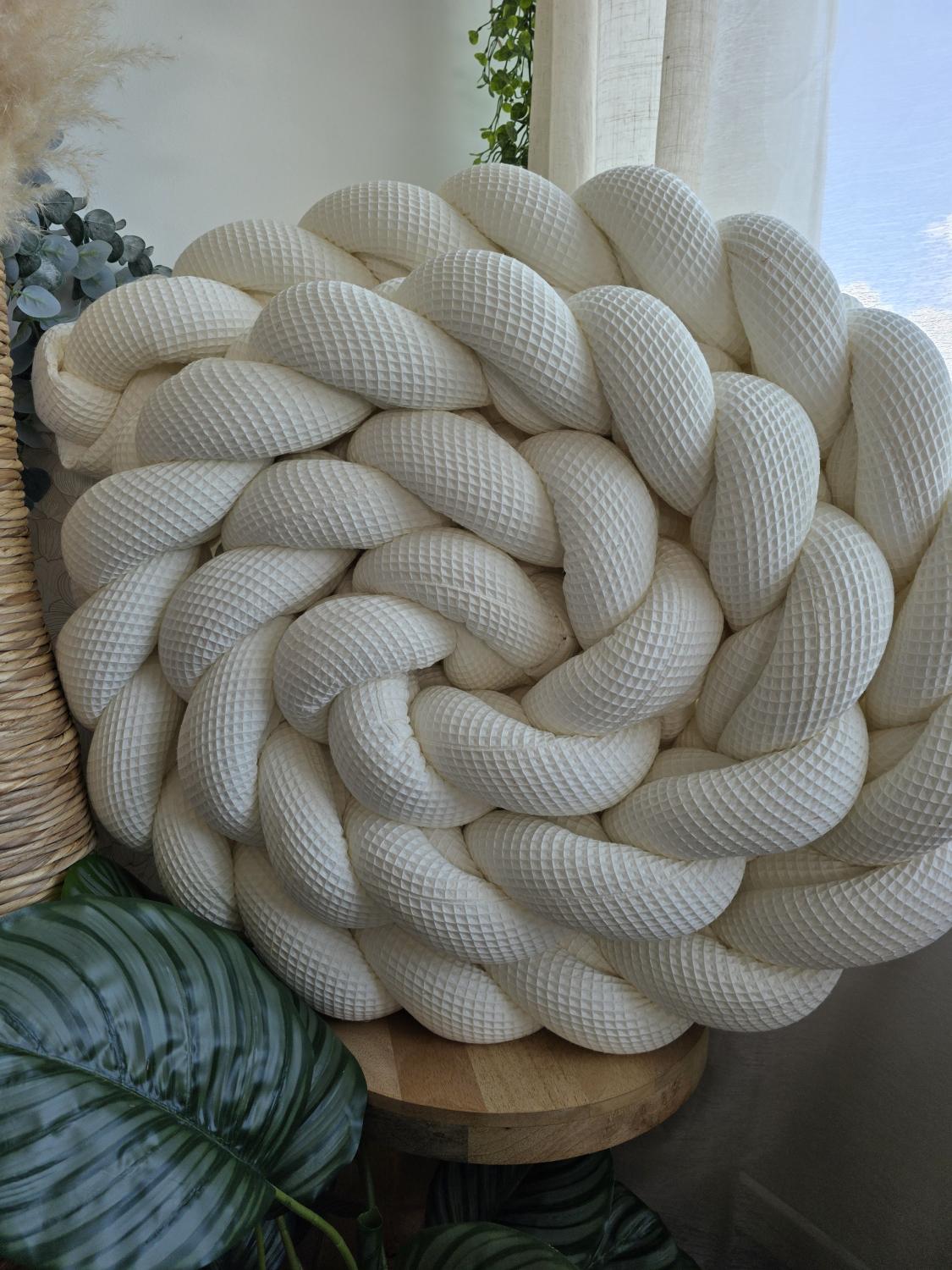 Tresse de lit 3 brins XXL écru 4.2m
