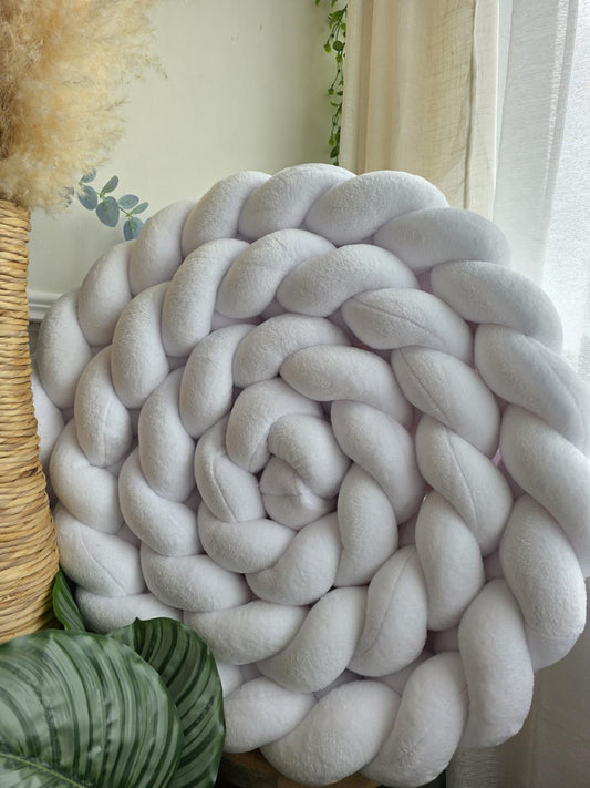 Tresse de lit 4 brins doudou blanc 4.6m