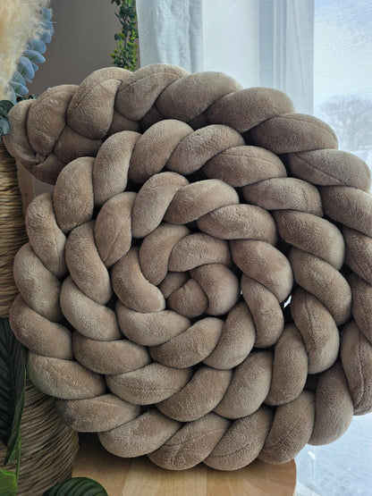 Tresse de lit 4 brins doudou marron 4.2m