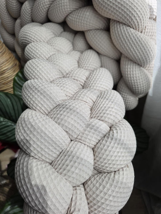 Tresse de lit 5 brins beige 3,6m