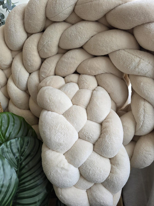 Tresse de lit 5 brins doudou beige 4,8m