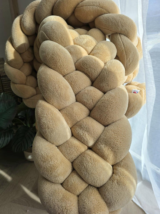 Tresse de lit 5 brins doudou camel 3m